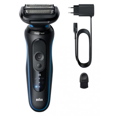 Електробритва Braun Series 5 (52-A1820si) Wet & Dry бездротова з 2 насадками Лазурово-синя