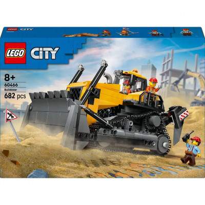 Блоковий конструктор LEGO City Жовтий бульдозер (60466)