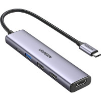Мультипортовий адаптер Anker 555 PowerExpand 8-in-1 Grey (A8383, A8380)