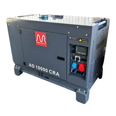 Генератор Metier AD10000CRA дизель, 1/3ф, 3ф-8,0kW, 1ф-7,2kW бак-25л, ел.старт (AD10000CRA)