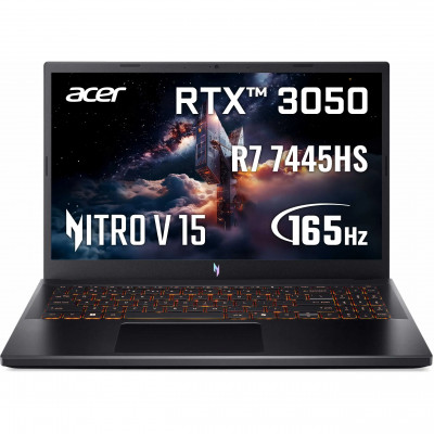 Ноутбук Acer Nitro V15 AI ANV15-42-R9KW (NH.U32EX.003) 15.6" FHD, 165 Гц, IPS, AMD Ryzen 7 7445HS, 16GB, SSD 512GB, RTX 3050, Free Dos