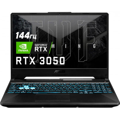 Ноутбук Asus TUF A15 FA506NCG-HN271 15.6" FHD, IPS, Ryzen 7 7445HS, 16GB, SSD 512B, RTX 3050, Free DOS, чорний
