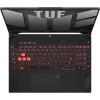 Ноутбук Asus TUF A17 FA707NUG-HX154, 17.3 Full HD, IPS, Ryzen 7 7445HS, 16 ГБ, SSD 512 ГБ, RTX 4050 6 ГБ, Free DOS, темно-сірий