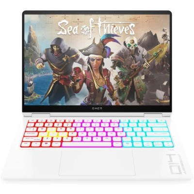 Ноутбук HP Omen Transcend 14-fb1047nr, 14", OLED, Core Ultra 7 255H, 16 ГБ, 1 ТБ SSD, GeForce RTX 5060, Win 11, Ceramic White B98D2UA