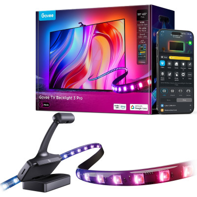 Набір адаптивного Ambilight підсвічування для 55-65" діагоналі, Govee TV Backlight 3 Pro (H66A0)