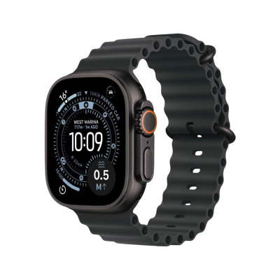 Смарт-годинник Apple Watch Ultra 3 GPS + Cellular 49mm Black Tit. Case w. Black Ocean Band (MF0J4)