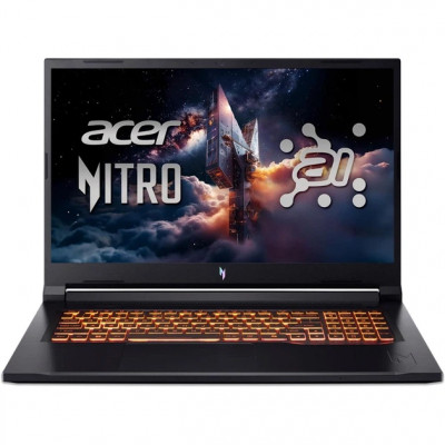 Ноутбук Acer Nitro V 17 AI (NH.QZKEP.006), 17,3", Ryzen 7-260, 16 GB, 1 TB SSD,RTX5070