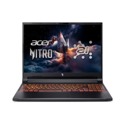 Ноутбук Acer Nitro V 16 AI ANV16-42-R7DK (NH.U1HEU.008) 16", IPS, FHD, Ryzen 5 240, 16GB, 512GB SSD, GeForce RTX 5050, DOS, Black