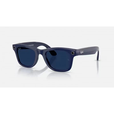 Смарт-окуляри Ray-Ban Meta Wayfarer Gen2 Large Shiny Cosmic Blue Frame/Clear to Sapphire Transit.Lens RW4012 6628MF 53-22