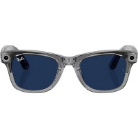 Смарт-окуляри Ray-Ban Meta Wayfarer Gen2 Large Shiny Transp. Grey Frame/Clear Sapphire Transit.Lens (RW4012 6840MF 53-22)