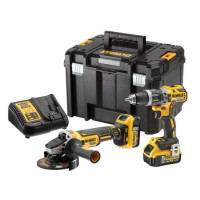 Набір шуруповерт і болгарка DeWALT DCK2080P2T (безщіткові акумуляторні 18 В)(DCK2080P2T)