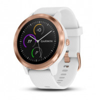 Смарт-годинник Garmin Vivoactive 3 White with Rose Gold Hardware White (010-01769-07)