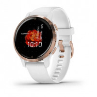 Смарт-годинник Garmin Venu 2S Rose Gold Bezel with White Case and Silicone Band (010-02429-13)