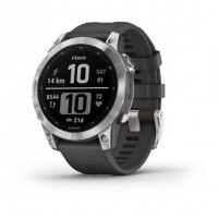 Смарт-годинник Garmin Fenix 7 Silver with Graphite Band (010-02540-00/01)