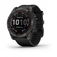 Смарт-годинник Garmin Fenix 7X Sapphire Solar Carbon Gray DLC Titanium with Black Band (010-02541-10/11/34)