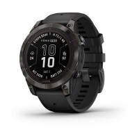 Смарт-годинник Garmin Fenix 7 Pro Sapphire Solar Carbon G. DLC Tit. with Black Band (010-02777-10/11)