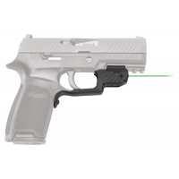 Crimson Trace LG420G Laserguard 5mW Green Laser with 532nM Wavelength & 50 ft Range Black Finish for Sig P320, M17, M18 (Except Subcompact Variant)