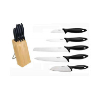 Набір з 5 ножів в блоці Fiskars Essential 1023782