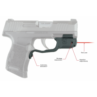 Crimson Trace LG422 Laserguard 5mW Red Laser with 633nM Wavelength & Black Finish for Sig P365