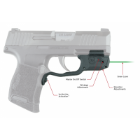 Crimson Trace LG459G Laserguard 5mW Green Laser with 532nM Wavelength & Black Finish for 22 S&W M&P Compact, 380\/9 M&P Shield EZ