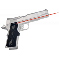 Crimson Trace LG401 Lasergrips 5mW Red Laser with 633nM Wavelength & 50 ft Range Black Finish for 1911 Commander, Government
