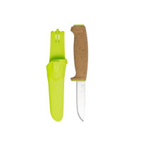 Ніж Morakniv Floating Knife (S) Lime, нержавіюча сталь, пробкова ручка, зелений, 13686