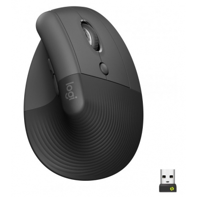 Миша Logitech Lift Vertical Ergonomic Mouse Graphite (910-006473)