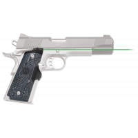 Crimson Trace LG904G Lasergrips Master Series 5mW Green Laser with 532nM Wavelength & 50 ft Range Black & Gray G10 for 1911 Full Size