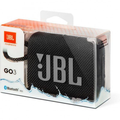 Портативні колонки JBL GO 3 Black (JBLGO3BLK)