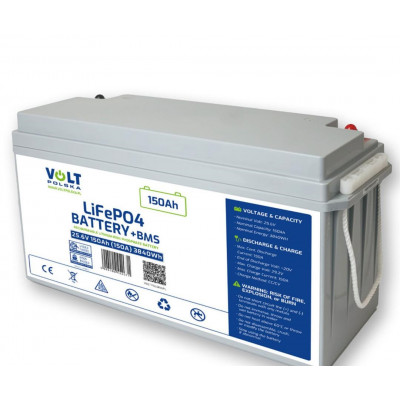 Акумулятор Volt Polska LiFePO4 25,6V 150Ah (120A) + BMS