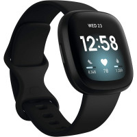 Смарт-годинник Fitbit Versa 3 Black/Black Aluminum (FB511BKBK)