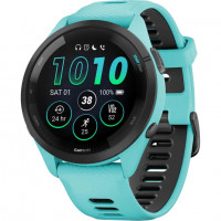 Смарт-годинник Garmin Forerunner 265 Black Bezel w. Aqua Case and Aqua/Black Silicone Band (010-02810-02/12)