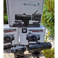 Комплект! Коліматор+магніфер Vortex Crossfire Red Dot 2MOA з магніфером Vortex VMX-3T