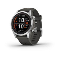 Смарт-годинник Garmin Fenix 7S Pro Solar Silver w. Graphite Band (010-02776-00/01)
