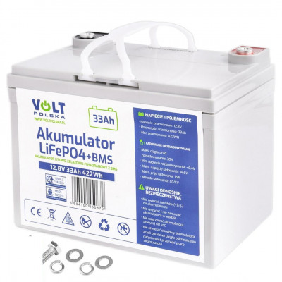 Акумулятор Volt Polska LiFePO4 12,8V 33 Ah (30A) + BMS