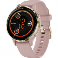 Смарт-годинник Garmin Venu 3S Soft Gold S. Steel Bezel w. Dust Rose Case and S. Band (010-02785-03)