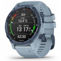 Спортивний годинник Garmin Descent Mk2S Mineral Blue with Sea Foam Silicone Band (010-02403-07)