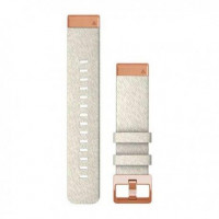 Ремінець Garmin Ремешок QuickFit 20mm Watch Bands Cream Heathered Nylon with Rose Gold Hardware (010-13102-09)