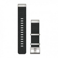 Ремінець Garmin Ремінець QuickFit 22 Watch Bands Jacquard-weave Nylon Strap – Black (010-12738-21)