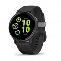 Смарт-годинник Garmin vivoactive 5 Slate Aluminum Bezel with Black Case and Silicone Band (010-02862-10)