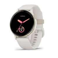 Смарт-годинник Garmin vivoactive 5 Cream Gold Aluminum Bezel with Ivory Case and Silicone Band (010-02862-11)