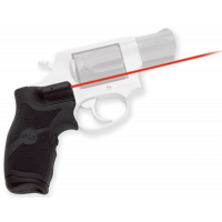 Crimson Trace LG385 Lasergrips 5mW Red Laser with 633nM Wavelength & 50 ft Range Black Rubber Material for Taurus Small Frame Revolver