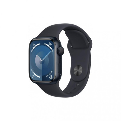 Смарт-годинник Apple Watch Series 9 GPS 41mm Midnight Aluminum Case w. Midnight Sport Band - M/L (MR8X3)