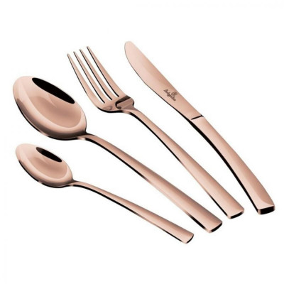 Набір столових приладів з 24 предметів на 6 персон Berlinger Haus Metallic Line Rose Gold Edition (BH-2637) BH 2637