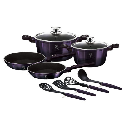 Набір каструль і сковорідок Berlinger Haus Purple Eclipse Collection (BH-7140)
