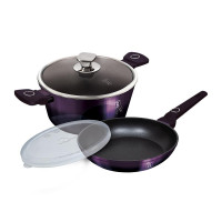 Набір каструль і сковорідок Berlinger Haus Purple Eclipse Collection (BH-7102)