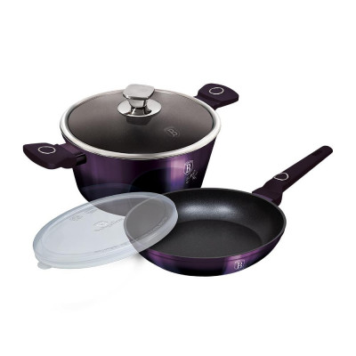 Набір каструль і сковорідок Berlinger Haus Purple Eclipse Collection (BH-7102)