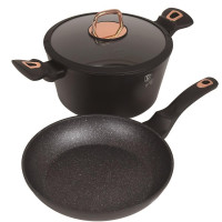Набір каструль і сковорідок Berlinger Haus Black Rose Collection (BH-7741)