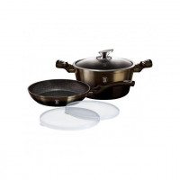 Набір каструль і сковорідок Berlinger Haus Metallic Line Shiny Black Edition (BH-6616)