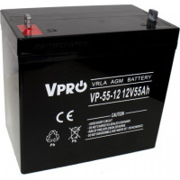 Акумулятор для ДБЖ/інвертора Volt Polska VPRO 55 Ah 12V AGM VRLA (6AKUAGM055)